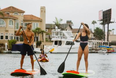 Paddle boarding