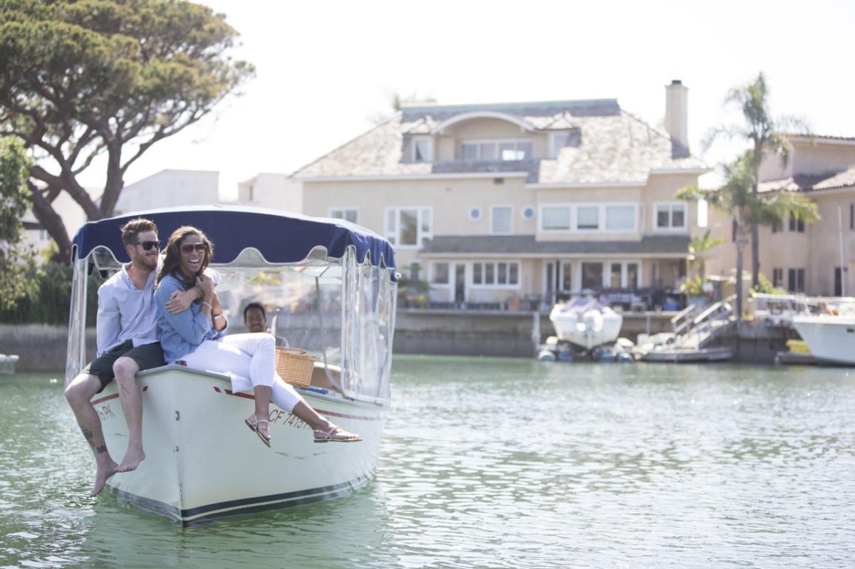 Huntington Harbour Boat Rentals Couple