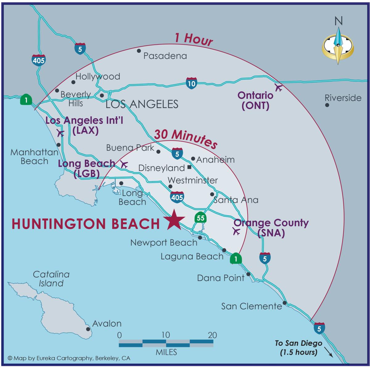 Huntington Beach Regional Map