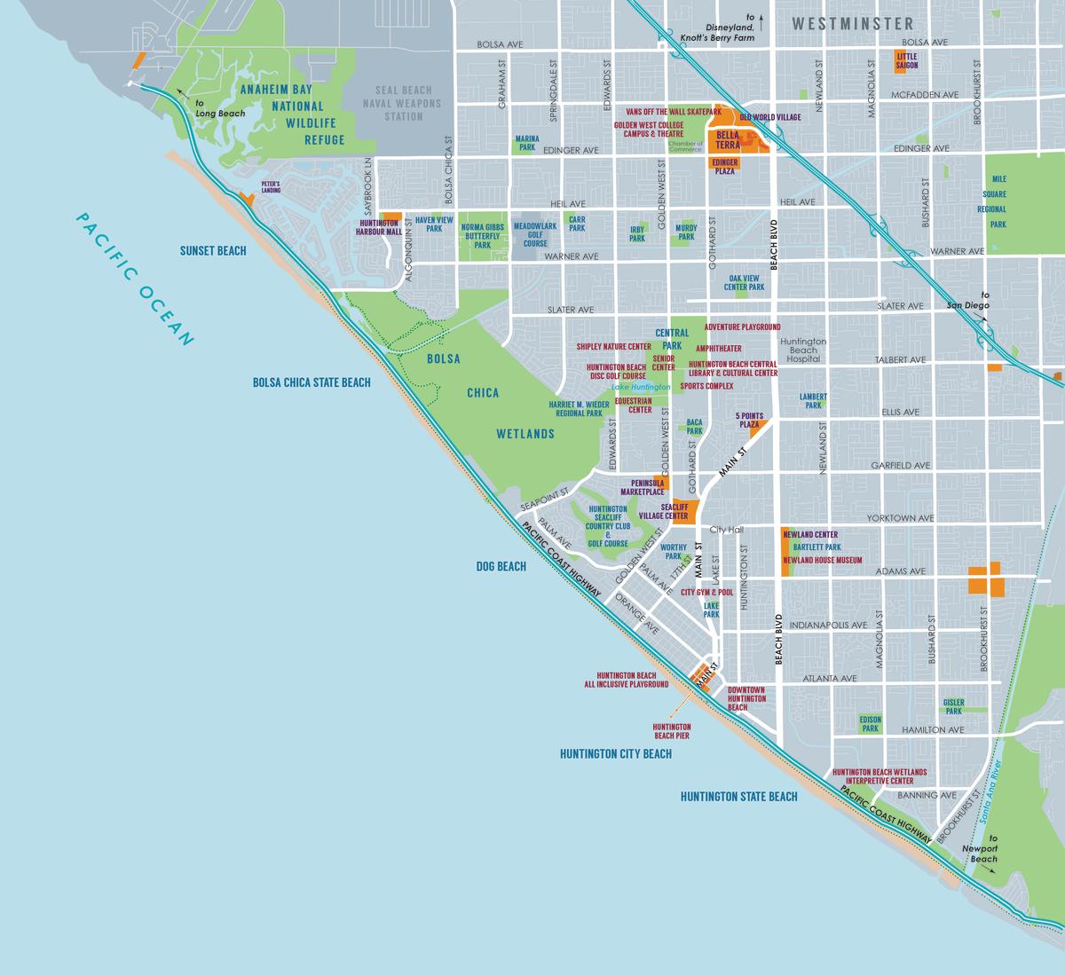 Huntington Beach Map