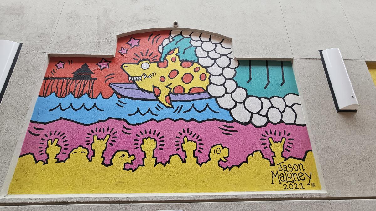 Jack's Surfboard Mural