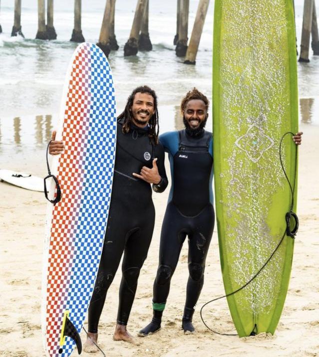 A Great Day in the Stoke surfers