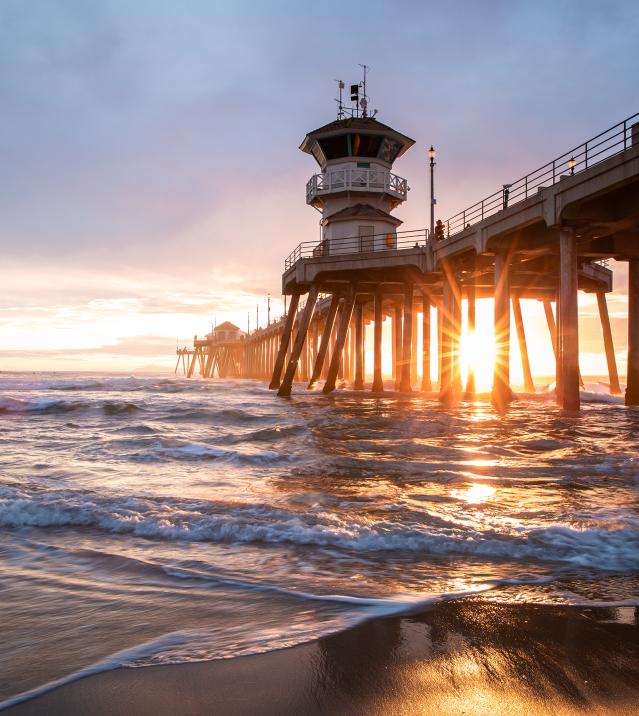 Huntington Beach Pier at Sunset