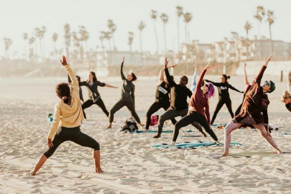Yoga on the Beach HB