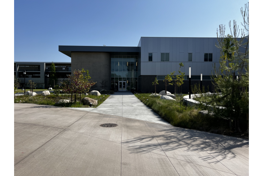 Backside of the Math & Science Building