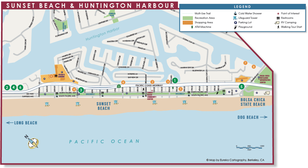 2024 Sunset Beach Huntington Harbour Map